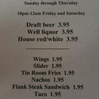 Tin Room Bar - Happy hourrrrrr - Bars Near Me - Burien, Washington Tin Room Bar - Happy hourrrrrr - Bars Near Me - Burien, Washington