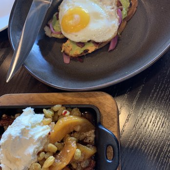 Carson Kitchen - Avocado toast and oatmeal brûlée - New American Near Me - Salt Lake City, Utah