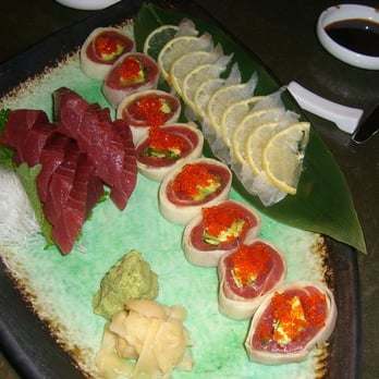 Shinsei - Fresh Maguro, Snapper w/lemon, and our own creation roll - Asian Fusion Near Me - Dallas, Texas