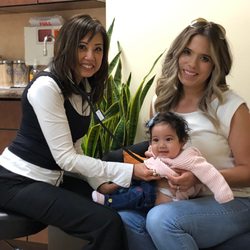 Wellness Center for Integrative Pediatrics - Dr. Donna Ruiz with patient and mother at the Wellness Center for Integrative Pediatrics