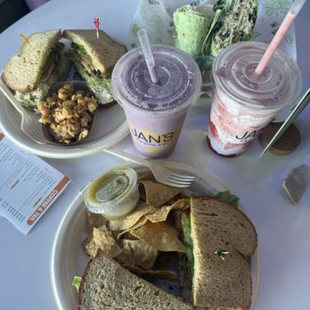 Jan's Health Bar - Chicken Salad Sandwich Tuna Salad Sandwich - Juice Bars & Smoothies Near Me - Long Beach, California