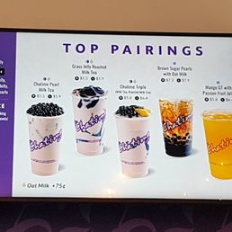 the top pairings on the menu