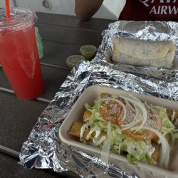 Maria’s Mexican Food - Flautas and a burrito de adobada