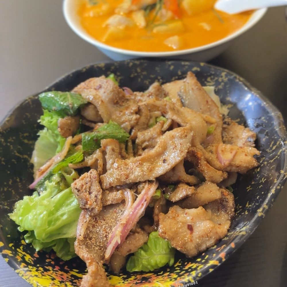 Bann Thai - Kor Moo Yang - Grilled pork jowls - Thai Near Me - Vancouver, British Columbia Bann Thai - Kor Moo Yang - Grilled pork jowls - Thai Near Me - Vancouver, British Columbia