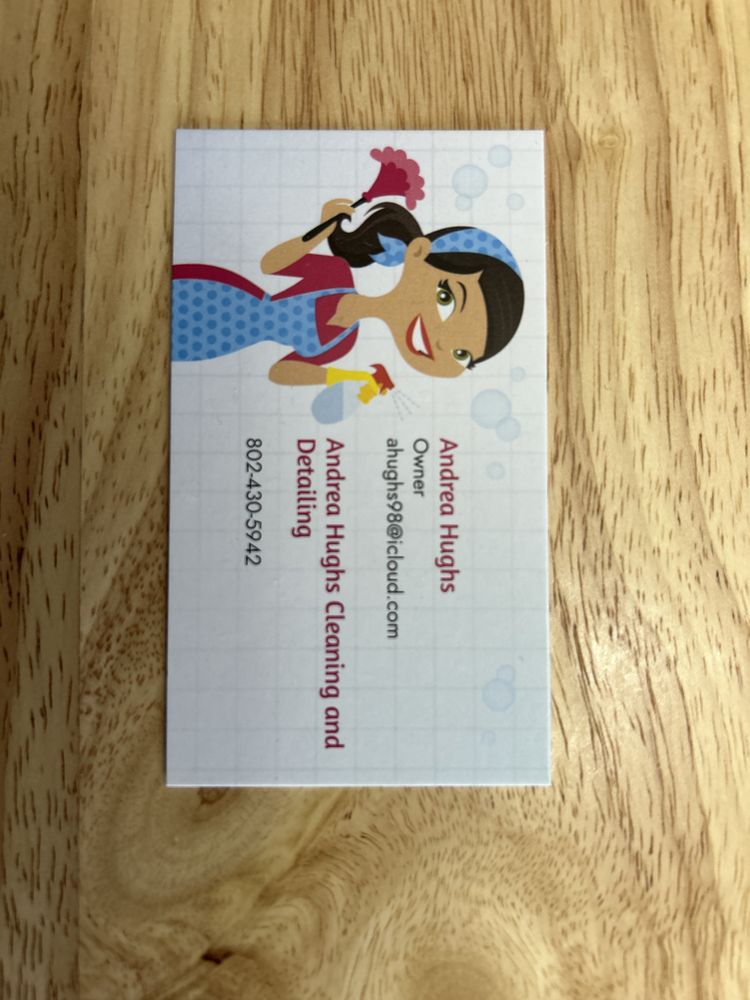 ANDREA HUGHS CLEANING AND DETAILING Updated September 2024