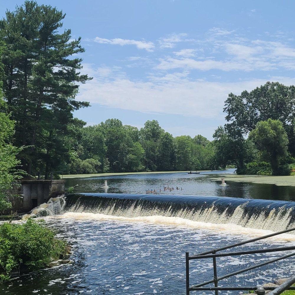 Charles River Coffee House - Short walk to peaceful water fall near Charles River Coffee House - Coffee & Tea Near Me - Natick, Massachusetts