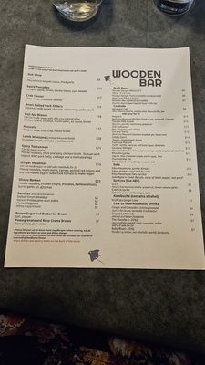 Menu photo 1 Wooden Bar Worcester, MA