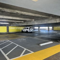 Compton Courthouse - Be careful! The height clearance is low for cars.