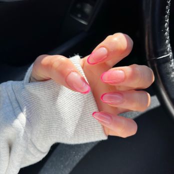 Lavish Nails & Lashes - Full set with pink tips - Nail Salons Near Me - Carpinteria, California Lavish Nails & Lashes - Full set with pink tips - Nail Salons Near Me - Carpinteria, California