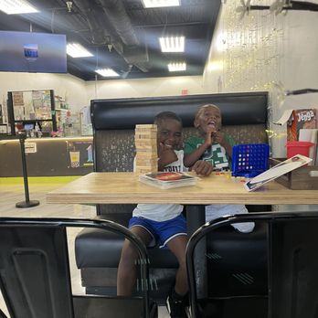 The Juicy Boba - The grandkids having fun with the games. - Bubble Tea Near Me - Conyers, Georgia