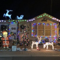 Country Roads Rv Park - Christmas lights on one of the places