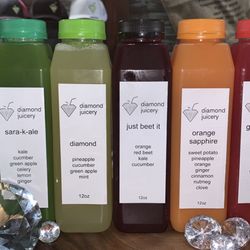 Diamond Juicery - Here we have our 5 main juices we currently carry!