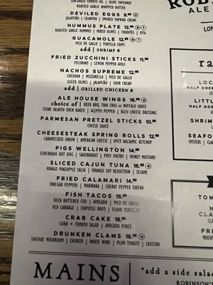 Menu photo 5 The Robinson Ale House Long Branch, NJ