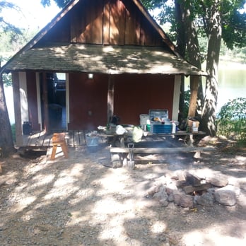 The Cove Campgrounds - The cabin we stayed in.  Beautiful view and very private. - Campgrounds Near Me - Gore, Virginia