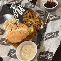 Chicke Parm Garlic Fries Slaw Classic Chicken