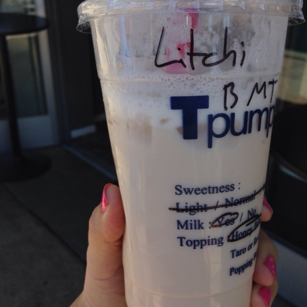 Tpumps - Pasadena - Litchi Black Milk Tea. - Bubble Tea Near Me - Pasadena, California Tpumps - Pasadena - Litchi Black Milk Tea. - Bubble Tea Near Me - Pasadena, California