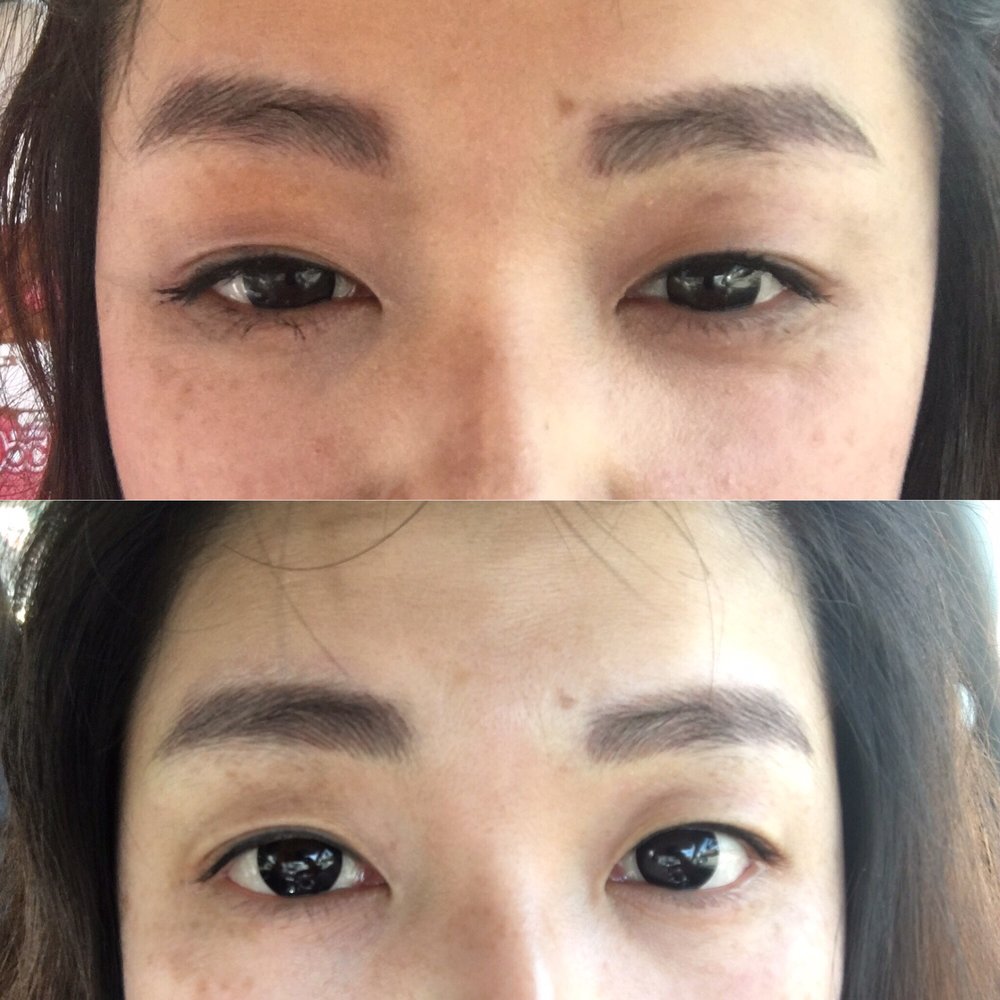 Top is first visit and bottom is 3 week touch up! I'm impressed with how guud I look! Teehee~