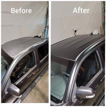 Proven Auto - Before and After of vinyl wrapped sun damaged vehicle. Package details located on our website. - Auto Detailing Near Me Proven Auto - Before and After of vinyl wrapped sun damaged vehicle. Package details located on our website. - Auto Detailing Near Me