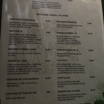 Tulum Mexican Cuisine - menu appetizers 5/7 - Tapas/Small Plates Near Me - Somerville, Massachusetts