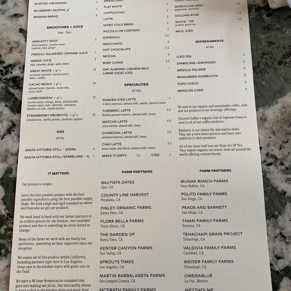 Great White - Menu - Cafes Near Me - Los Angeles, California Great White - Menu - Cafes Near Me - Los Angeles, California
