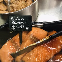 a variety of foods on display
