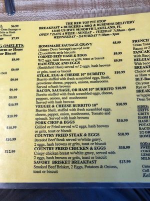 Menu photo 6 The Red Top Pit Stop Lakeland, FL Menu photo 6 The Red Top Pit Stop Lakeland, FL