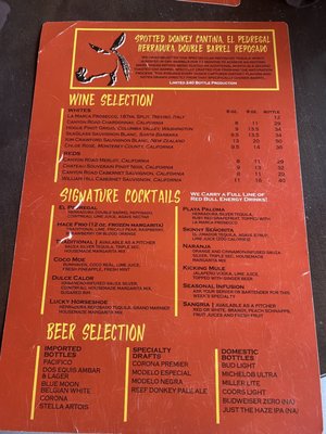 Menu photo 7 Spotted Donkey Cantina Clearwater Beach, FL
