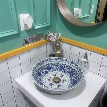 Sisters Thai - Bathroom sink - Thai Near Me - Alexandria, Virginia Sisters Thai - Bathroom sink - Thai Near Me - Alexandria, Virginia