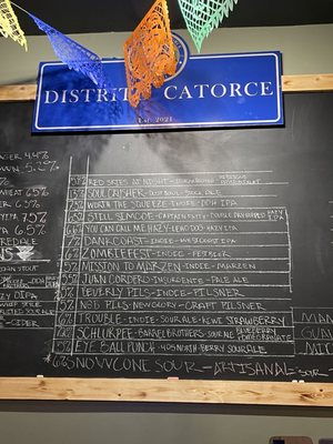 Menu photo 8 Distrito Catorce Los Angeles, CA
