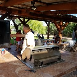 Dooda's World Famous Pavillion - The master himself at work. He is camera shy so you can't take any pictures that show his face.