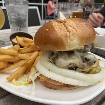 Local Beer, Patio, and Kitchen - Millard - Mushroom Swiss Burger - Beer Bar Near Me - Omaha, Nebraska