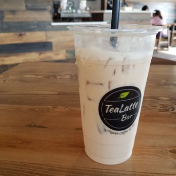 TeaLatte Bar - Couldn't wait to start drinking before the picture - Coffee & Tea Near Me - Carrollton, Texas