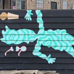 Aarhus Street Food - Artwork outside, lots of fun areas, even the bathroom