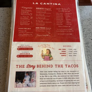 Tacos Doña Lena - Menu - Mexican Near Me - Houston, Texas Tacos Doña Lena - Menu - Mexican Near Me - Houston, Texas