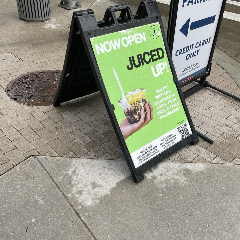 Juiced Up - Sign - Acai Bowls Near Me - Austin, Texas Juiced Up - Sign - Acai Bowls Near Me - Austin, Texas