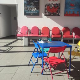 Lobby has access to clean bathrooms, magazines and kid friendly area Lobby has access to clean bathrooms, magazines and kid friendly area