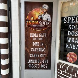 Exterior outside entrance of INDIA GATE CUISINE - What they offer - Sacramento, California Exterior outside entrance of INDIA GATE CUISINE - What they offer - Sacramento, California
