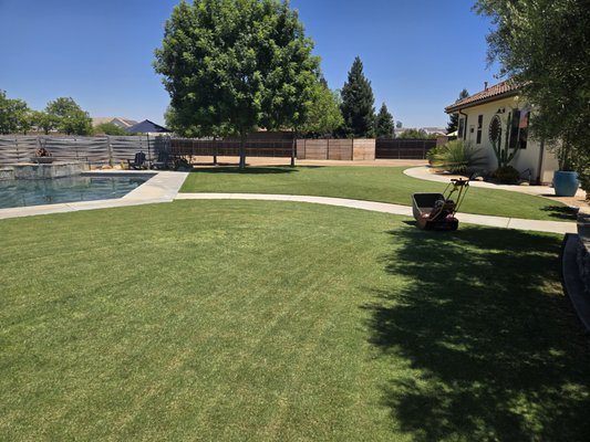 Beautiful properties - A couple of the beautiful properties maintained weekly by Clovis Lawn Services