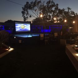 Husky5 Event Services - Night 1 of Hilton Long Beach Outdoor Dinner & Movie Series was a success! (Oceans 8).