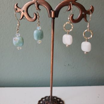 Kukana's Kreations - Larimar earrings - Jewelry Near Me - Kailua-Kona, Hawaii Kukana's Kreations - Larimar earrings - Jewelry Near Me - Kailua-Kona, Hawaii