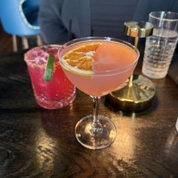 Blood Orange Cosmo and Blackberry Jalapeño Margarita