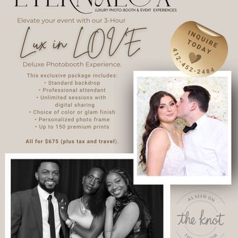 EternaLux - Lux in Love Special. - Photo Booth Rentals Near Me - Pittsburgh , Pennsylvania