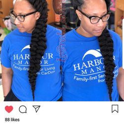 I requested  this style this shit looks nothing like this braid my home girl did. One reason I don't get nothing done outside NYC TRASH!