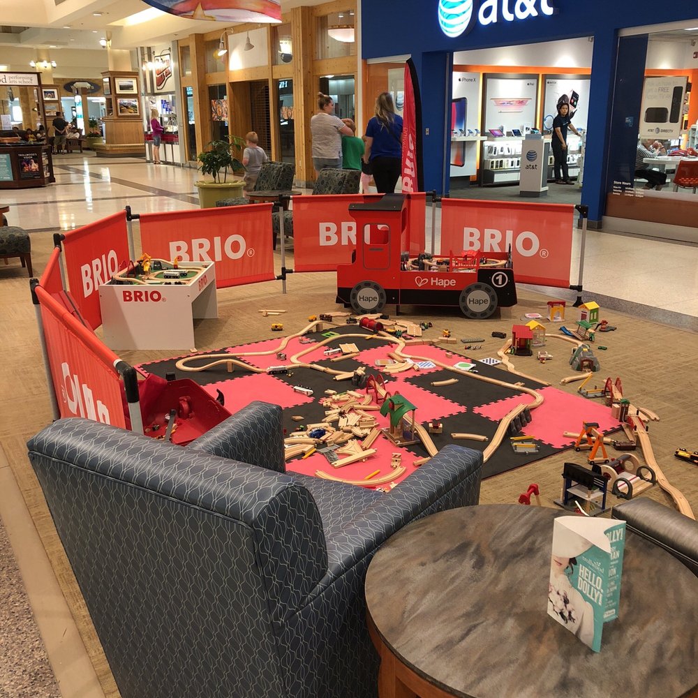 A Brio play area for the kids. A Brio play area for the kids.