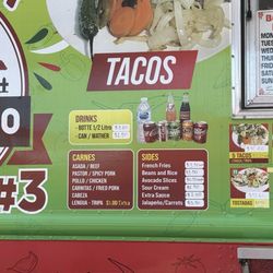 Taqueria Mi Ranchito - Menu options