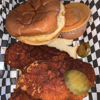 Jay Bird's Chicken - Fiery Hot   Chicken Sandwich - Chicken Shop Near Me - Long Beach, California
