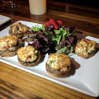 Preamble Craft Cocktail Lounge - These stuffed mushrooms are a mother's recipe that will not let you down! Sooooo delicious! - Lounges Near Me - Webster, Texas Preamble Craft Cocktail Lounge - These stuffed mushrooms are a mother's recipe that will not let you down! Sooooo delicious! - Lounges Near Me - Webster, Texas
