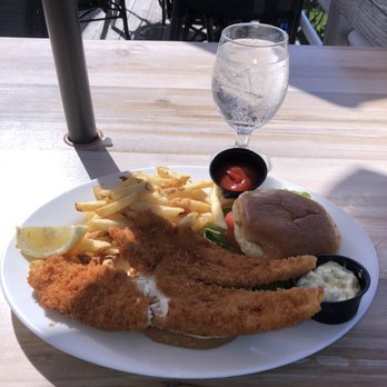 Oakland's Restaurant & Marina - Flounder Sandwich - Seafood Near Me - Hampton Bays, New York Oakland's Restaurant & Marina - Flounder Sandwich - Seafood Near Me - Hampton Bays, New York