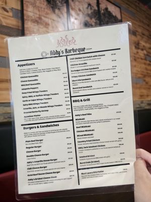 Menu photo 6 Addy's Barbeque Edison, NJ