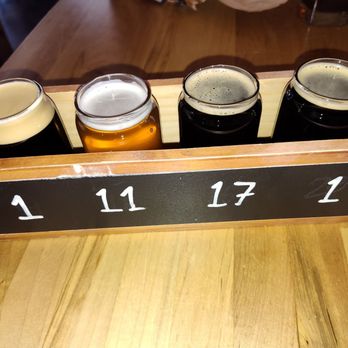 The Craftsman - Craft Beer Flight - Hinterland, Tribute, Fox River - Wisconsin breweries available at the Craftsman American Tavern Eagle River WI - Cocktail Bars Near Me - Eagle River, Wisconsin